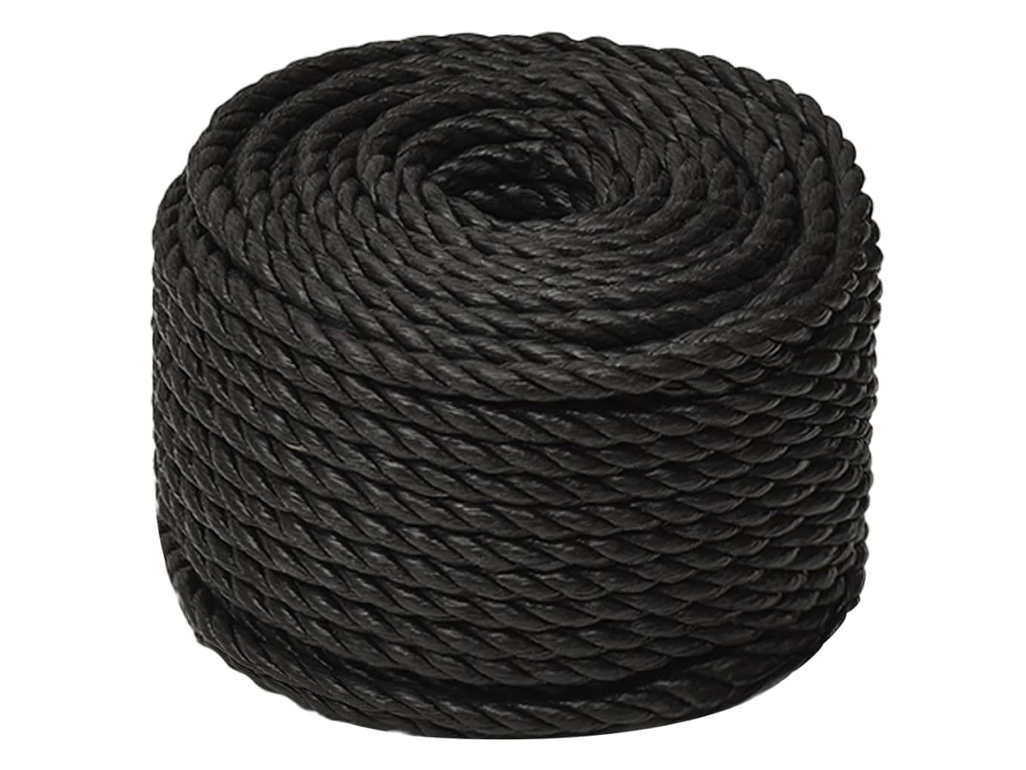 Cuerda de trabajo de polipropileno negro de 16 mm y 250 m HARLANV1