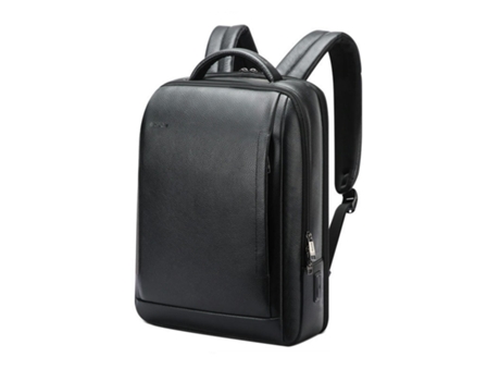 Mochila de cuero genuino para hombre, bolsa de viaje impermeable, mochila de gran capacidad, mochila de negocios, versión definitiva