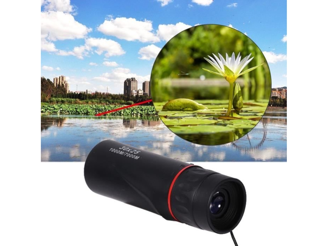 Telescopio monocular óptico HD 30X25 con mango bajo, visión nocturna, Mini Zoom impermeable, enfoque 10X para exteriores