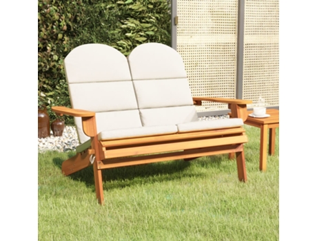 Banco De Jardín VIDAXL Marrón Madera de acacia (126x84x90 cm)