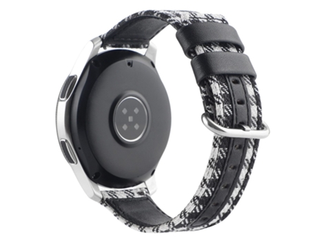 Correa de nailon con hebilla ovalada para Samsung Galaxy Watch 5 40mm/Watch 5 44mm/Watch 5 Pro 45mm - cuadros negros