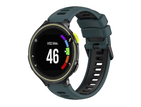 Correa De Reloj Inteligente Para Garmin Forerunner 230 Banda De Reloj De Silicona De Verde Oliva - Negro VENISYMLIS