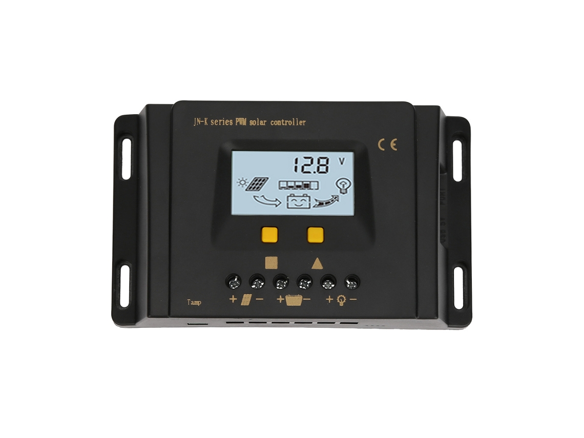 Controlador De Carga Solar Pwm De 12v/24v Y 10a Con Protección Automática E Interfaz Rj45 Rs232.