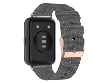 Correa de nailon liberación rápida con hebilla 20mm para Huawei Watch Fit 2 - gris oscuro
