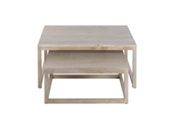 Set 2 Mesa Centro Mango 90x90x41cm
