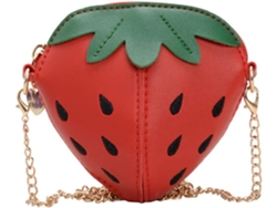 Porta-moedas Feminino - Carteira Divertida Com Estampa De Morango Para Meninas