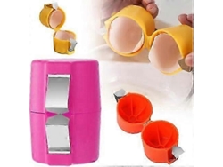 Abridor de cáscaras de huevo manual Rosewell, rompedor y separador de huevos, utensilio de cocina de acero inoxidable para facilitar la extracción de la cáscara.