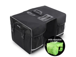 Preta West Biking Bolsa Alforje 30l Capa Chuva Resistente Desgaste Viagens Ciclismo Refletivos Noturnos Ideal Bagagem Traseira Montanha