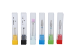 Juego De Brocas De Acero De Tungsteno Para Taladro De Uñas Con Cepillo De Limpieza