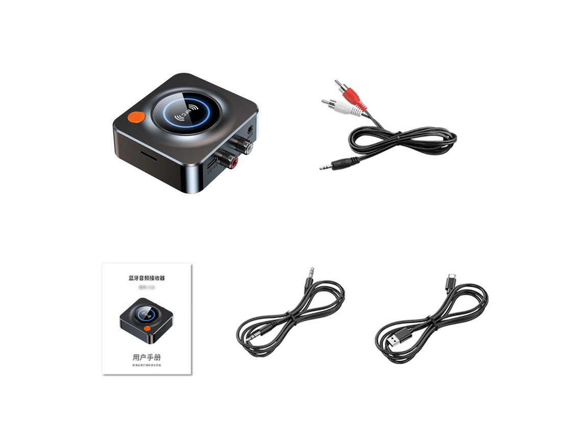 Adaptador De Audio Bluetooth 5.1 Transmisor-receptor 2 En 1 Con Nfc Para Sistemas De Audio Domésticos/automóviles.