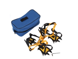 1 Par De Crampones De 10 Dientes Con Correa Antideslizantes Grips Cleats Para Senderismo Hielo Escalar Botas