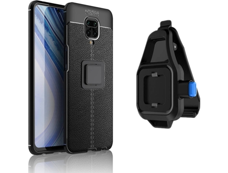 Funda Redmi Note 9 Pro Rugged Leather con Soporte de Cintura Negro