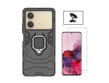 Funda Cleargorilasglass Proteção Militar para Xiaomi Xiaomi Poco X6 Neo GIFT4ME Vidrio Templado Negro