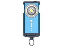 Linterna LED de alta intensidad con puerto USB, ideal para acampar al aire libre y uso doméstico, con interruptor de luz ultrabrillante. Mdug (azul)