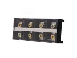 Barrera De Cable Terminal Strip 150a 600v Doble Fila Con Tapa Transparente 4 Posiciones Para Iluminación Puente