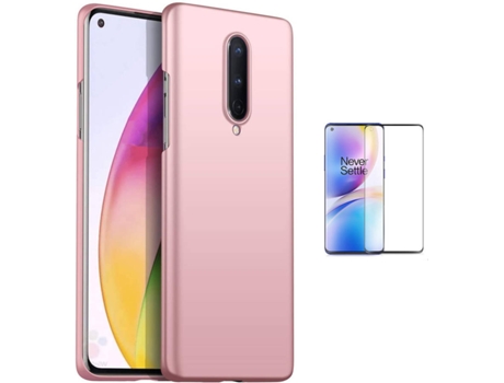 Kit Carcasa Y Protector Oneplus 8 Turtleshell Rosa