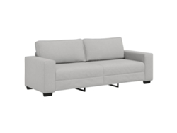 Maison Exclusive - Sofá De 3 Plazas Color Gris Nube, 220x77x82 Cm, De Tela
