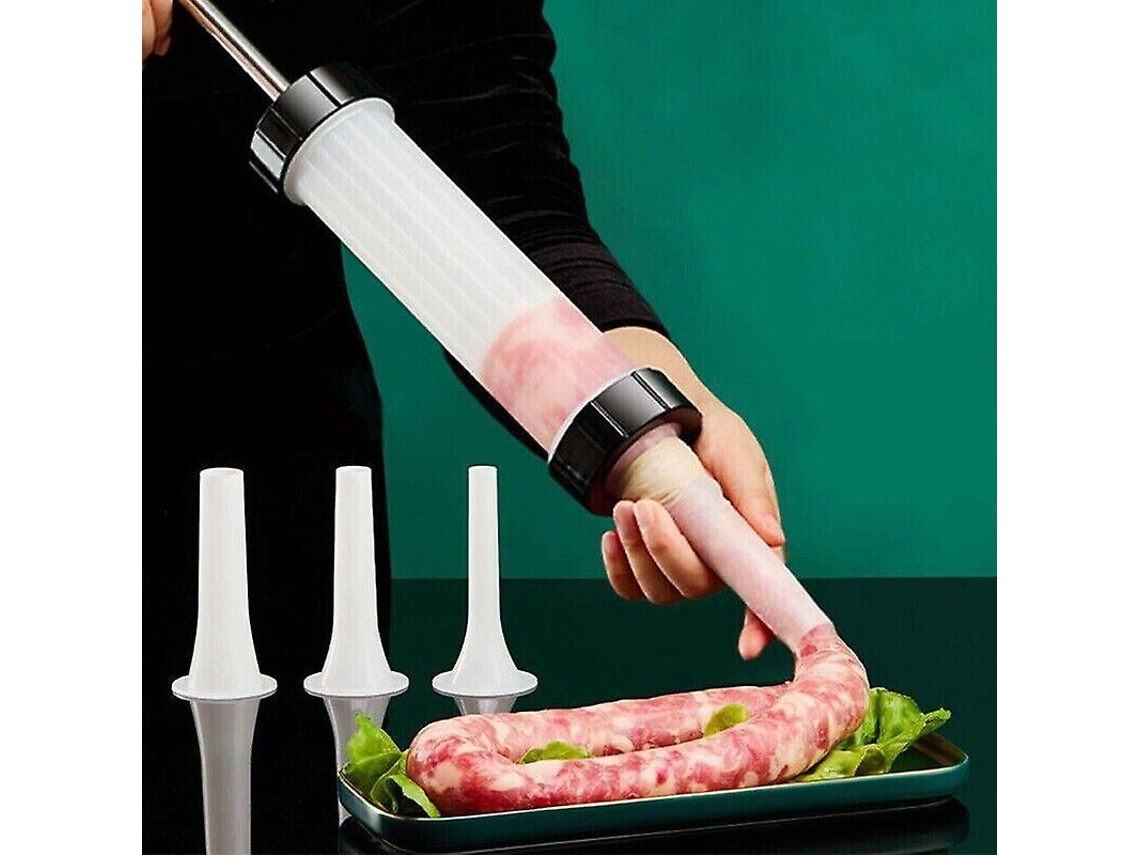 Embutidora manual de salchichas, embutidora de carne, embutidora de salami, aparato de cocina Everley891