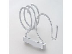 Suporte De Secador De Cabelo Aço Inoxidável Parede Branco Alta Capacidade De Carga Banheiro