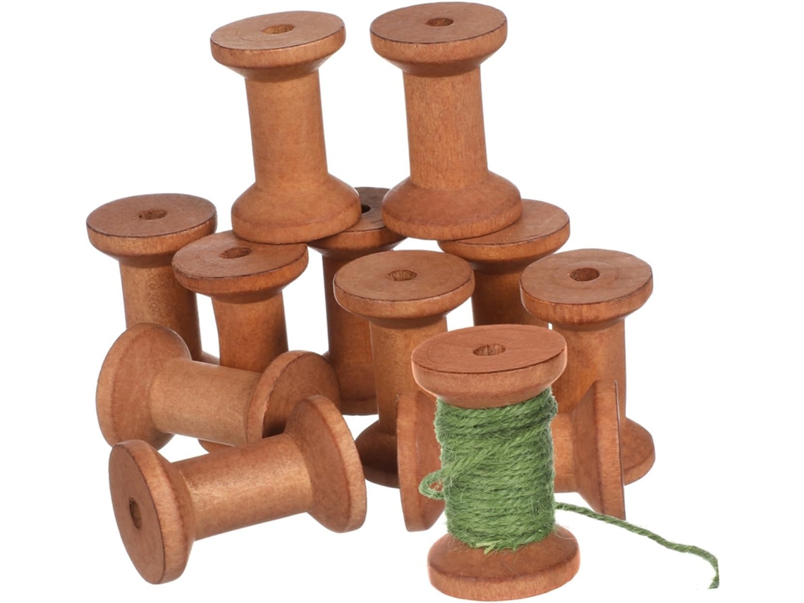 Soportes De Red De Madera Rústica, 20 Piezas, Para Una Gestión Versátil De Cables.