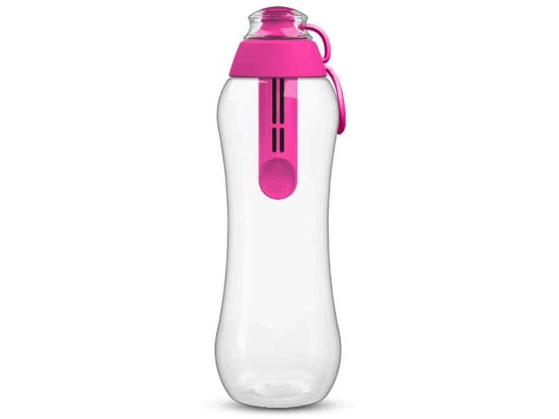 DAFI Poz00968 Filtro De Agua Botella De Filtración De Agua 0,5 L Rosa Transparente