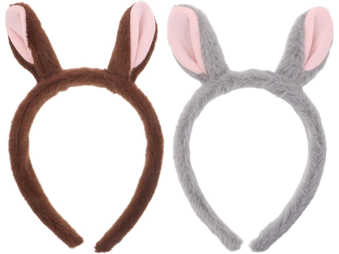 Diademax Oreilles De Cheval En Peluche 2pcs Ligeros Y Suave Pour Cosplay Fêtes Halloween Noël Nouvel