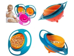 Tazón mágico Truyuety con rotación de 360º y tapa, antiderrames, para niños