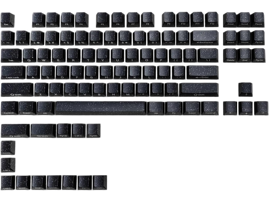 Juego De Teclas Translúcidas Con Impresión Lateral De Perfil Original 101key Para Teclados Mecánicos