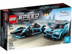 LEGO Speed Champions: Formula E Panasonic Jaguar Racing GEN2 car &amp; Jaguar I-PACE eTROPHY - 76898 (Idade mínima: 8 - 565 Peças)
