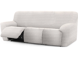 Funda de Sofá Relax Extensible 3 Plazas x 3 EYSA Premium Jaz Tejido Multielástico (200-260 cm - Poliéster y Algodón - Crudo)