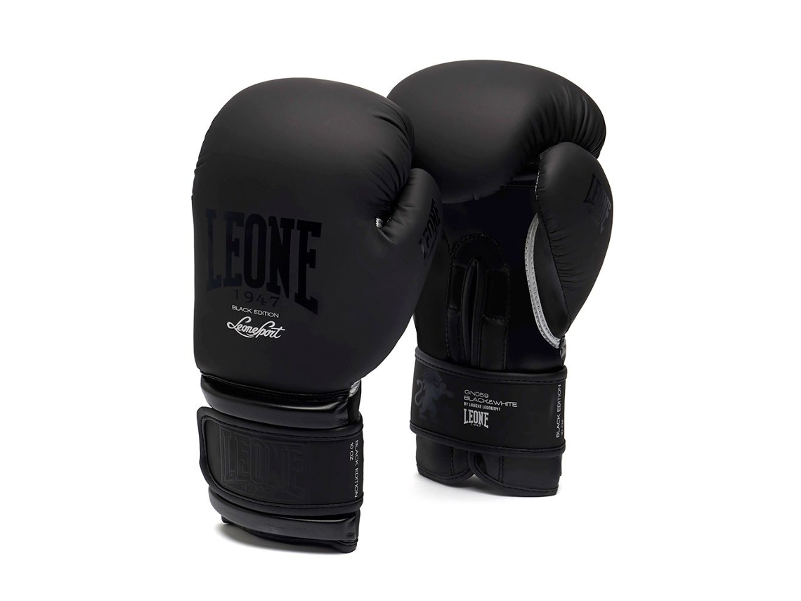 Guantes de Muay LEONE1947 Edición Black Negro (14 Oz)