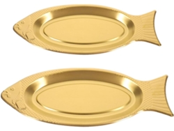 Platos De Acero Inoxidable De 2 Piezas Para Pescado Con Bandeja Vaporera Magnética