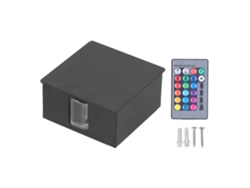 Lámpara De Pared Led Rgb Con Control Remoto 3w, Luz Decorativa Moderna Para Sala Estar, Hotel, Villa