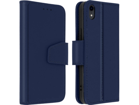 Funda iPhone XR AVIZAR Tarjetero Azul Oscuro