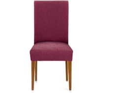 Funda de Silla EYSA Premium Troya Pack de 2 Fundas Tejido Multielástico (50 x 50 x 55 cm - Poliéster y Algodón - Burdeos)