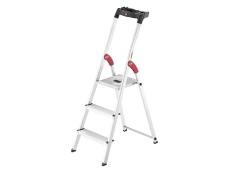 Hailo-5_8503-001-Escalera de tijera de aluminio L60 EasyClix FR de 3 peldaños