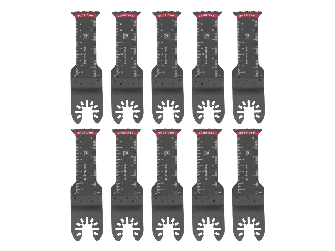 10 hojas de sierra oscilantes universales para cortar metal, madera y plástico, 31 mm (1,25 pulgadas)