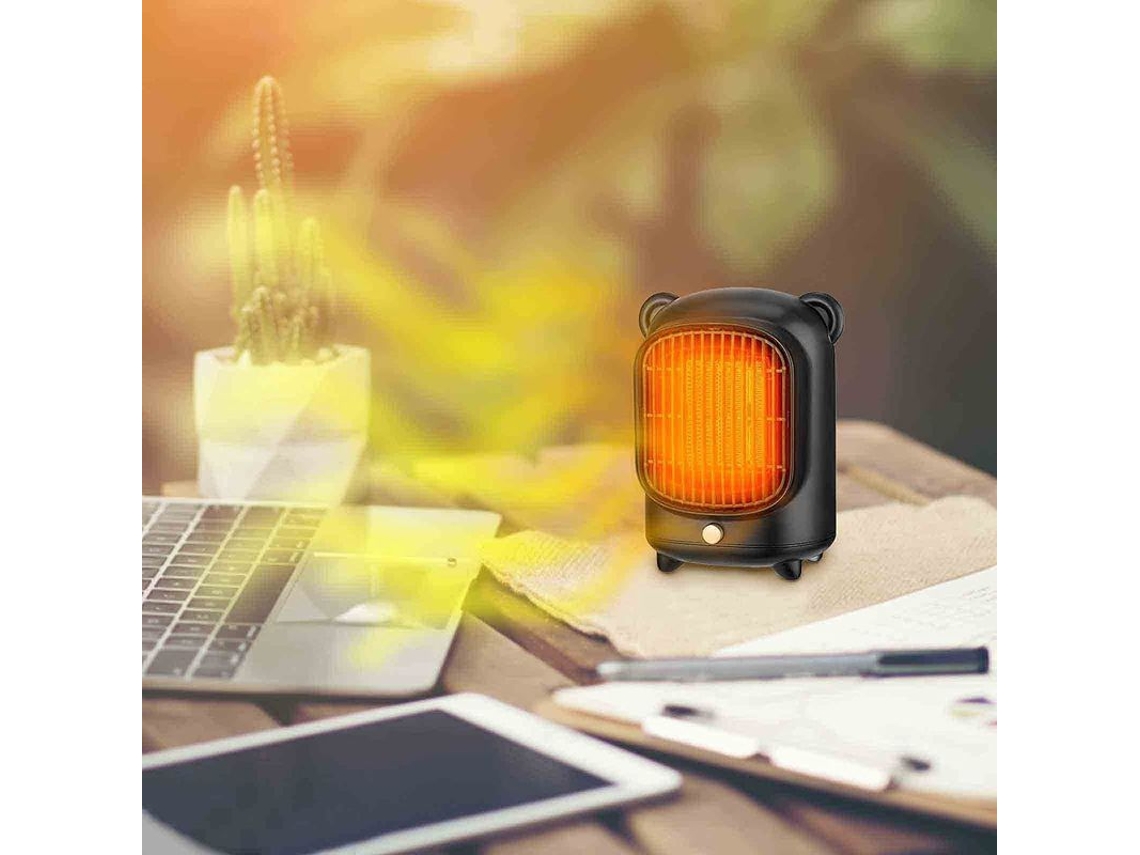 Mini Calefactor Eléctrico Silencioso De Sobremesa Con Calentamiento Rápido Y Control Inteligente De Temperatura.