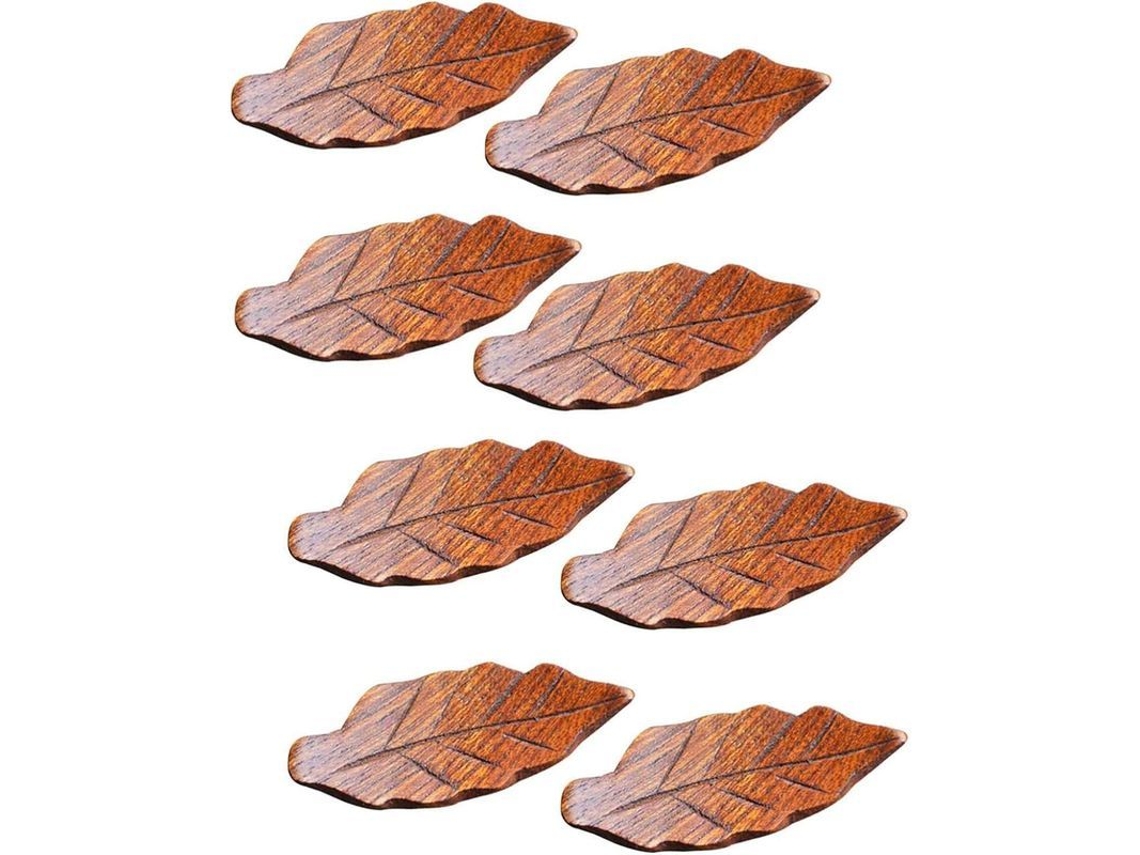 2026-portavasos De Madera En Forma De Hoja Estilo Japonés Para Hogar Decoración Mesa Reutilizable