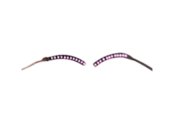 Pestañas Falsas Led Luminosas Ligeras Estilosas Para Fiesta Halloween Rosa