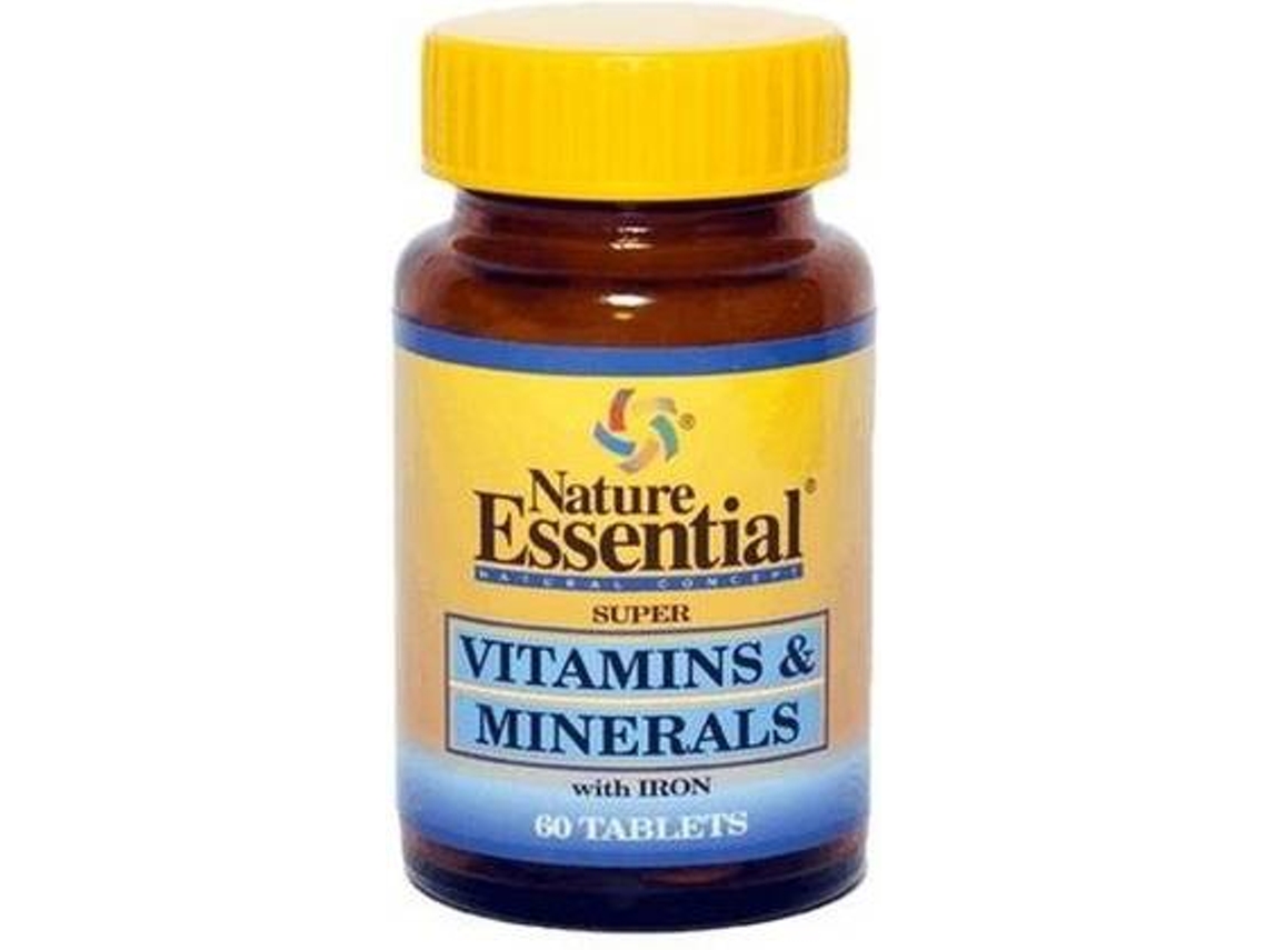Complemento Alimentar NATURE ESSENTIAL Vitaminas E Minerais (60 comprimidos de 600mg)