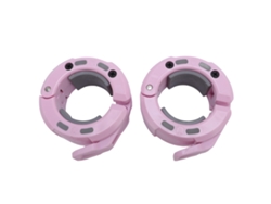Danu2026-2pcs Abrazaderas Magnéticas Para Barra De Pesas 50mm De Liberación Rápida Collares Para Entrenamiento De Levantamiento De Pesas Rosa Gris