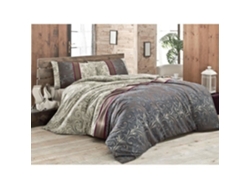 Juego De Cama - Funda Nórdica 220 X 240 + 2 Fundas De Almohada 60 X 60, 65% Algodón - Gris