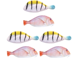 De Estojos Nuobesty Em Formato De Peixe, Com 6 Peças, Estojo Escolar Multifuncional Para Lápis.
