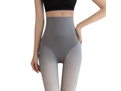 Meia-calça feminina de cintura alta com forro de pele macia e espessa, ideal para o outono e inverno.