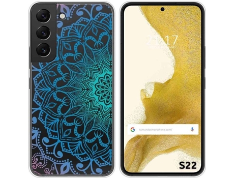 Carcasa Samsung Galaxy S22 5G TUMUNDOSMARTPHONE Dibujos Transparente Mandala Multicolor
