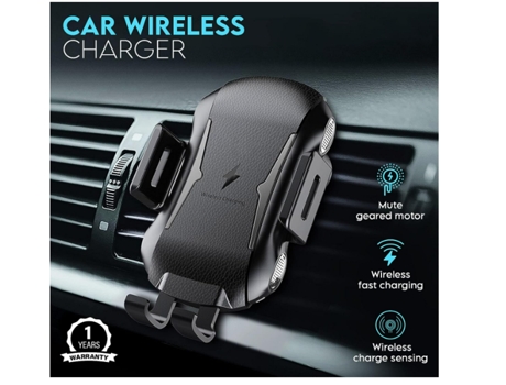 Cargador Coche Inalámbrico Móvil Vent CHRONUS Negro