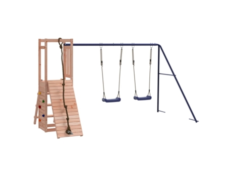 vidaXL Parque infantil de exterior madera maciza Douglas
