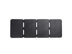 Cargador solar portátil de alta potencia de 40 W, resistente al agua y con diseño plegable.