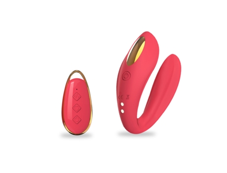 Vibrador de control remoto inalámbrico, estimulador de clítoris para mujeres (rojo) YIZHOOD